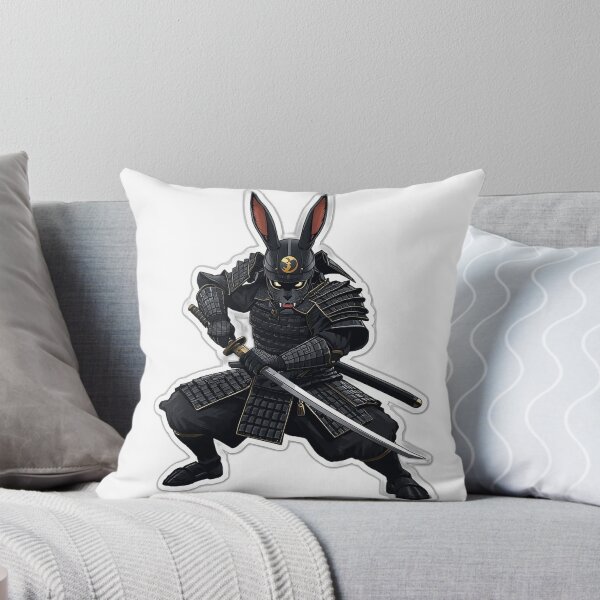 Item preview, Rabbit Samurai Warrior - Japanese Dark Art designed and sold by Tokyo Neo Noir Collective .