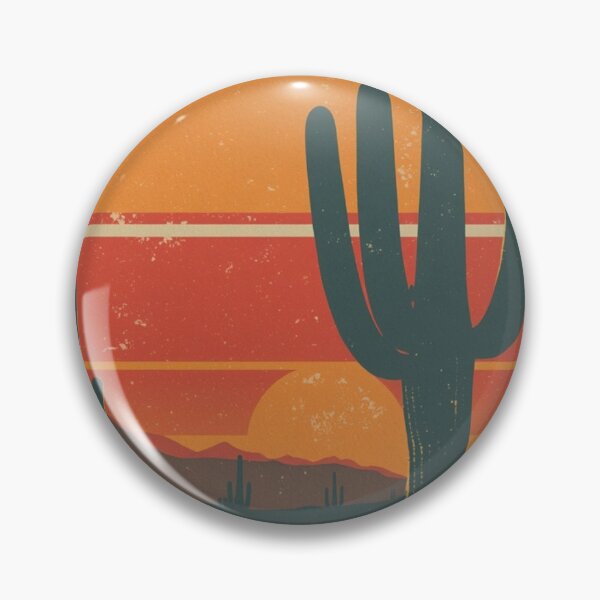 Item preview, Retro Desert Sunset Cactus Landscape Vintage Southwest T-Shirt designed and sold by redblink store.