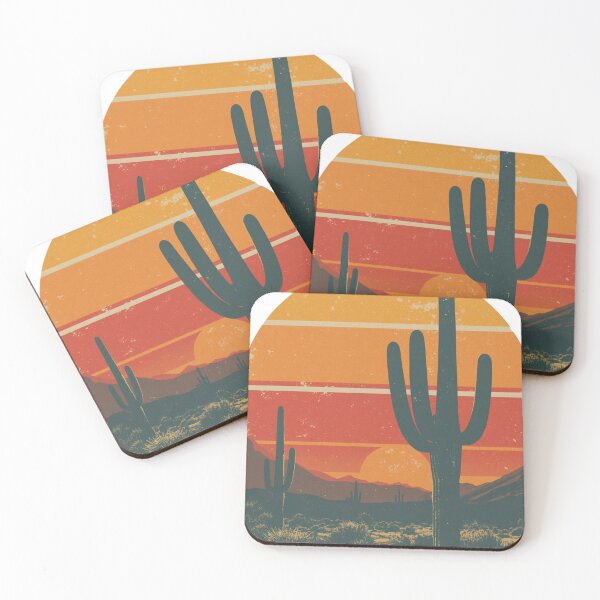 Item preview, Retro Desert Sunset Cactus Landscape Vintage Southwest T-Shirt designed and sold by redblink store.