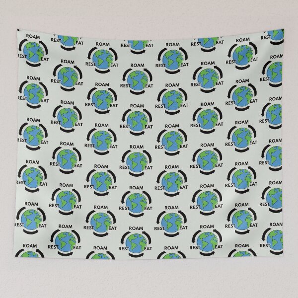 Item preview, Roam Rest Eat – Travel Lover Adventure Design designed and sold by QuietlyBecoming.