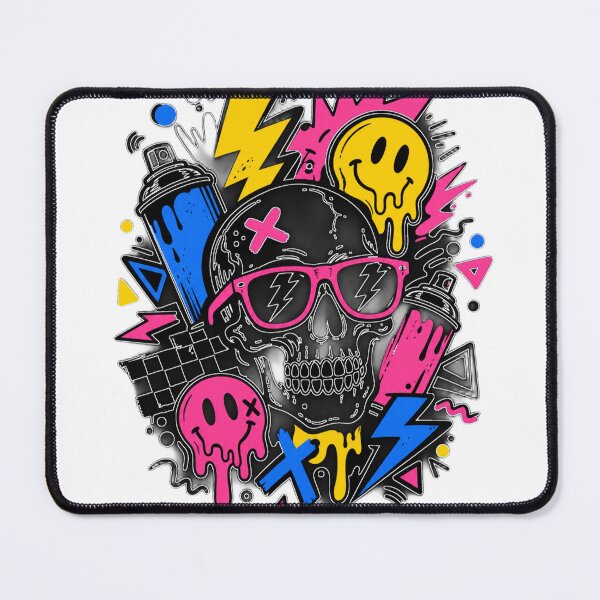 Item preview, Neon Skull Graffiti Pulse designed and sold by PlengPoomofArts.