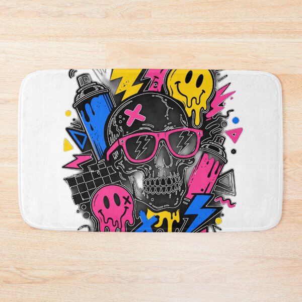 Item preview, Neon Skull Graffiti Pulse designed and sold by PlengPoomofArts.