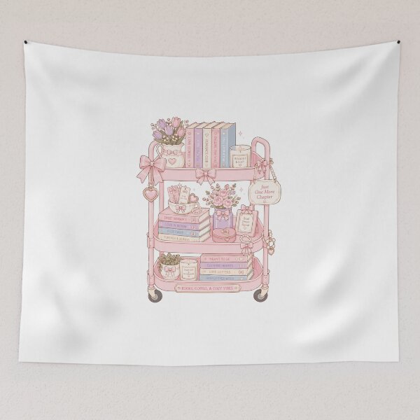 Item preview, Mini Library on Wheels | Coquette Reader designed and sold by DelicateBalance.