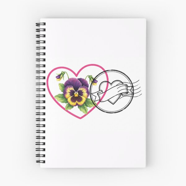 Item preview, Pansy Heart Postal Emblem designed and sold by PixorStudio.