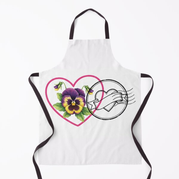 Item preview, Pansy Heart Postal Emblem designed and sold by PixorStudio.
