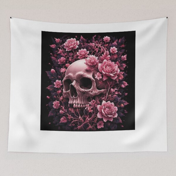 Item preview, Sakura Bloom Skull designed and sold by 1NEOBOY.