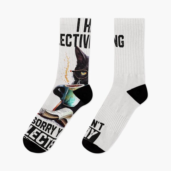 Item preview, I Have Selective Hearing I'm Sorry You Weren't Selected Today Tomorrow Isn't Looking Good Either Black Cat Sarcastic Humor Coffee Lover Feline Introvert designed and sold by SeraXYZ.