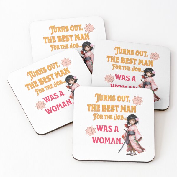 Item preview, Sarcastic Mulan Chibi Graphic Tee - The Best Man For The Job Is A Woman Funny Fairytale Sticker designed and sold by ArtisticDesignsbyLinda.