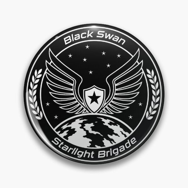 Item preview, Black Swan Starlight Brigade Round TWRP designed and sold by Periwinkle Popsicle.