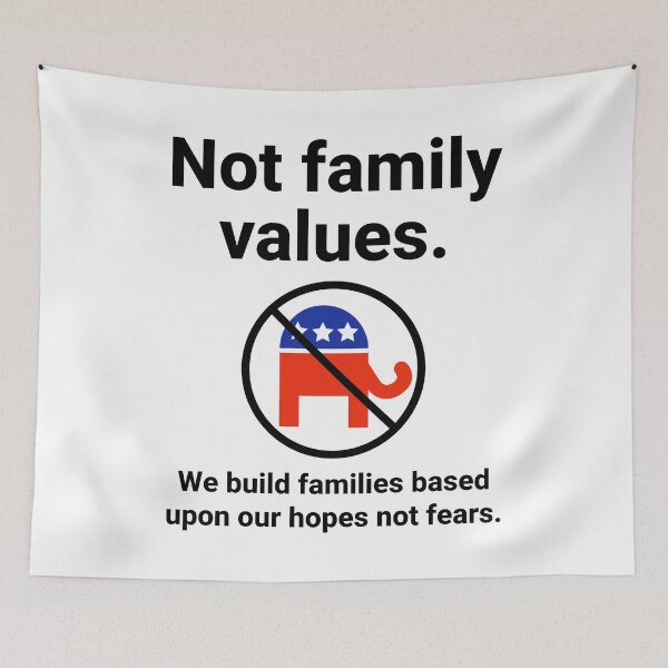 Item preview, Not family values.  designed and sold by Rachel the Artist .