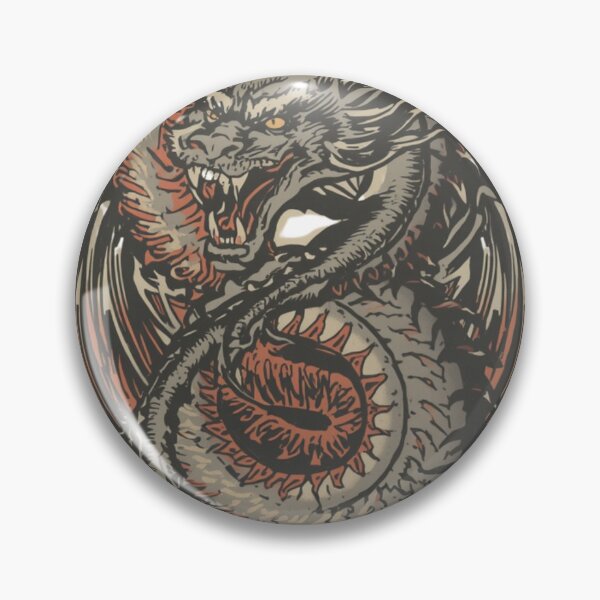 Item preview, Vintage Coiled Dragon Crest designed and sold by redblink store.