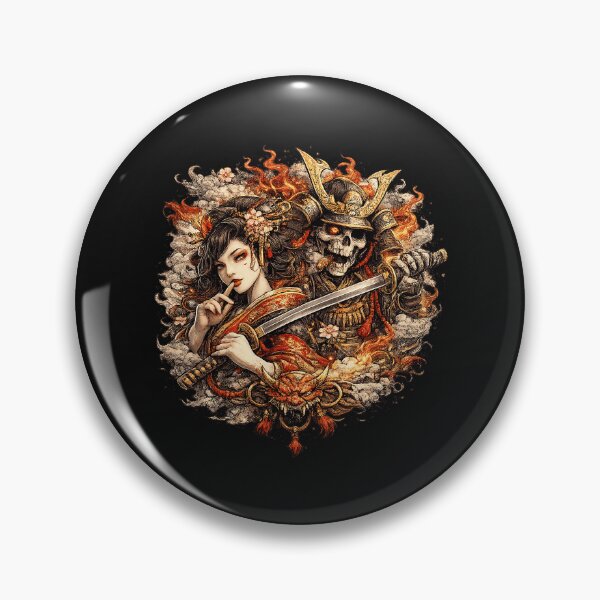 Item preview, Geisha and Samurai Death designed and sold by EleanoreDErin.