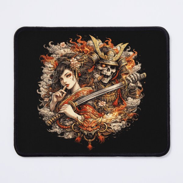 Item preview, Geisha and Samurai Death designed and sold by EleanoreDErin.