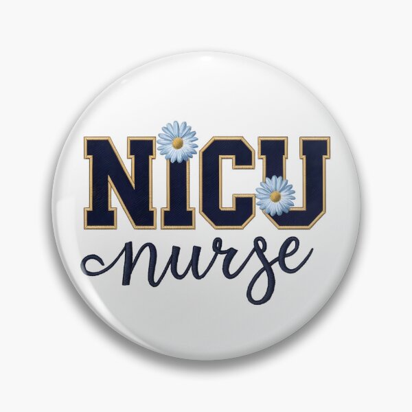 Item preview, NICU Nurse Daisy Floral Varsity Lettering designed and sold by RINRADA KHANMOREE.