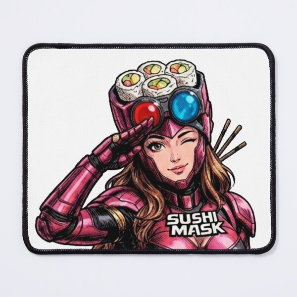 Item preview, SUSHI MASK WOMAN NEO: Nice to Meet You! designed and sold by Surreal Characters & Cute Pups.
