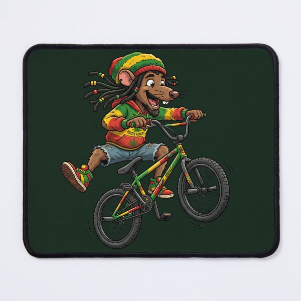 Artikelvorschau, Riddim & Ride Rasta Mouse BMX Adventure T-Shirt entworfen und verkauft von digitalbob60.