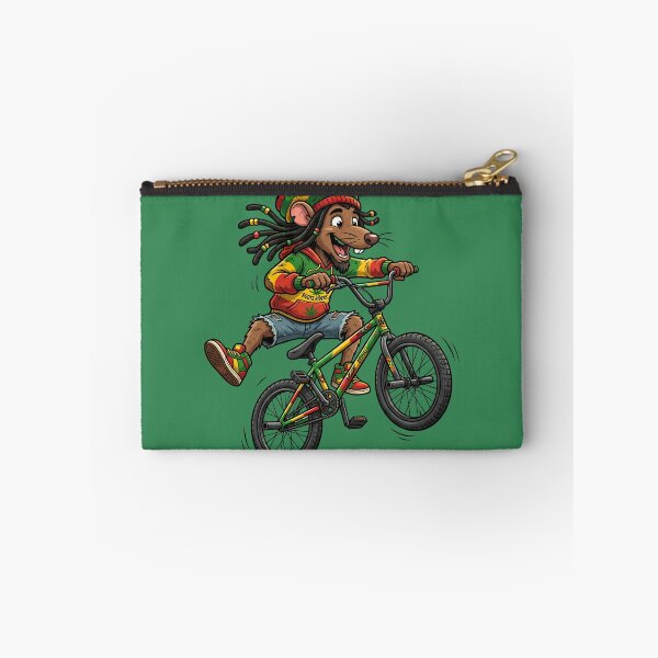 Item preview, Riddim & Ride Rasta Mouse BMX Adventure Tee designed and sold by digitalbob60.