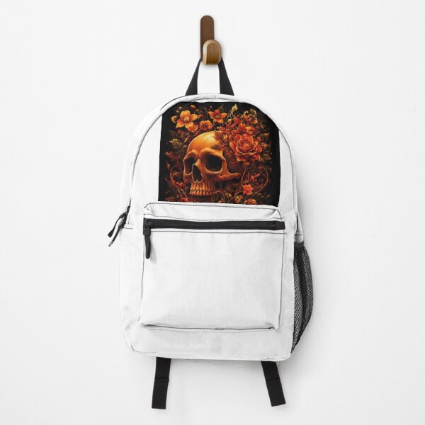 Item preview, Crimson Orange Orchid Skull designed and sold by 1NEOBOY.