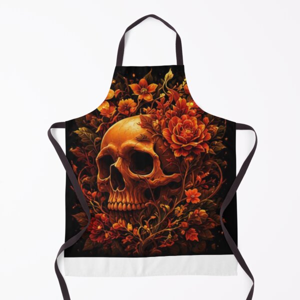 Item preview, Crimson Orange Orchid Skull designed and sold by 1NEOBOY.