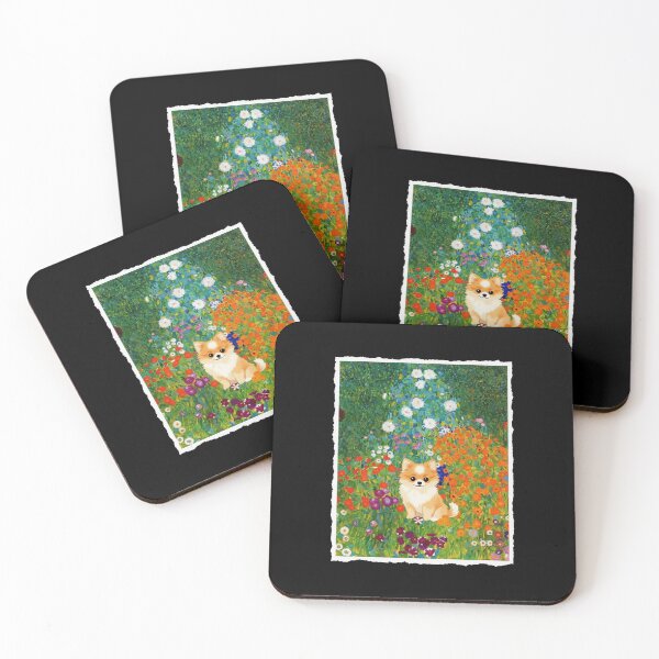 Item preview, Fluffy Pomeranian in a Colorful Wildflower Garden designed and sold by JordynLadukeg65.