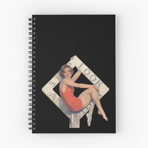Item preview, Stop, Look, and Listen pinup designed and sold by Hedrin.