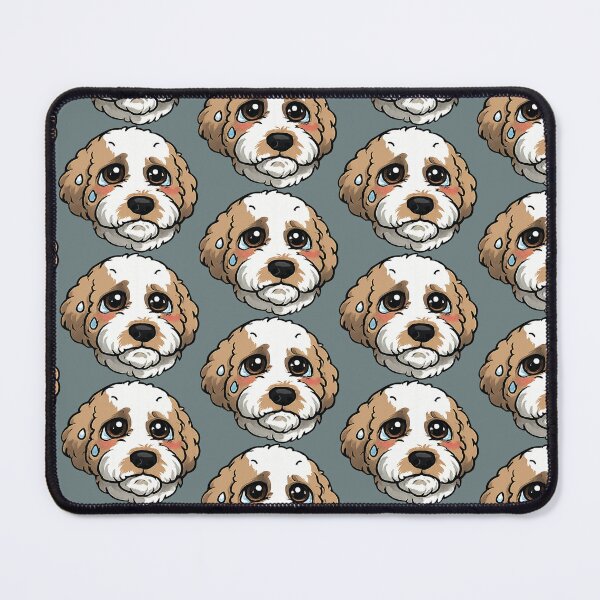 Item preview, Fluffy Goldendoodle Sad designed and sold by fathur-ratchman.