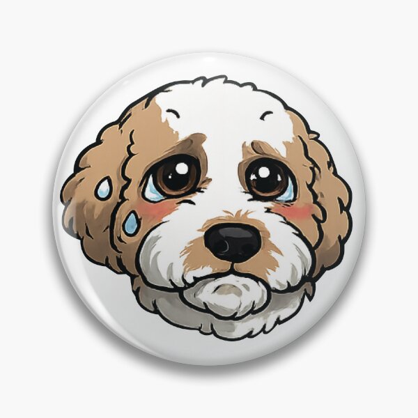 Item preview, Fluffy Goldendoodle Sad designed and sold by fathur-ratchman.