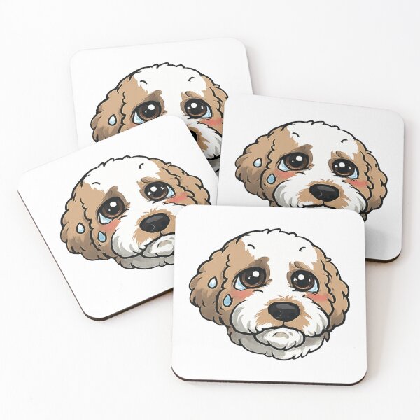 Item preview, Fluffy Goldendoodle Sad designed and sold by fathur-ratchman.