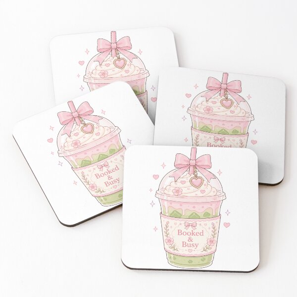 Item preview, Booked & Busy With Matcha | Coquette Reader designed and sold by DelicateBalance.