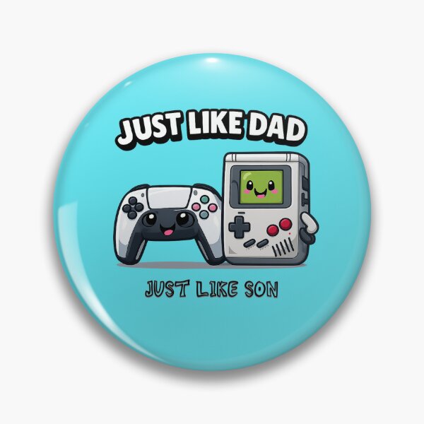 Item preview, Just like Dad, Just like Son gamer shirt with 80's theme designed and sold by KiitosLtd.