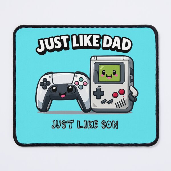 Item preview, Just like Dad, Just like Son gamer shirt with 80's theme designed and sold by KiitosLtd.