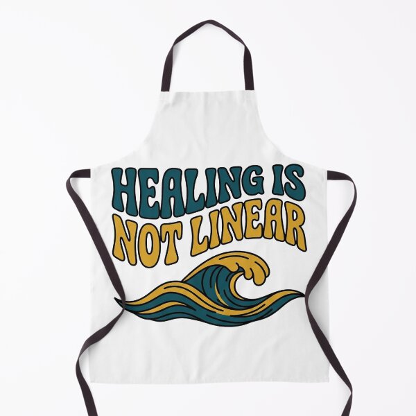 Item preview, Healing Is Not Linear — Retro Groovy Mental Health designed and sold by PlushFutura.