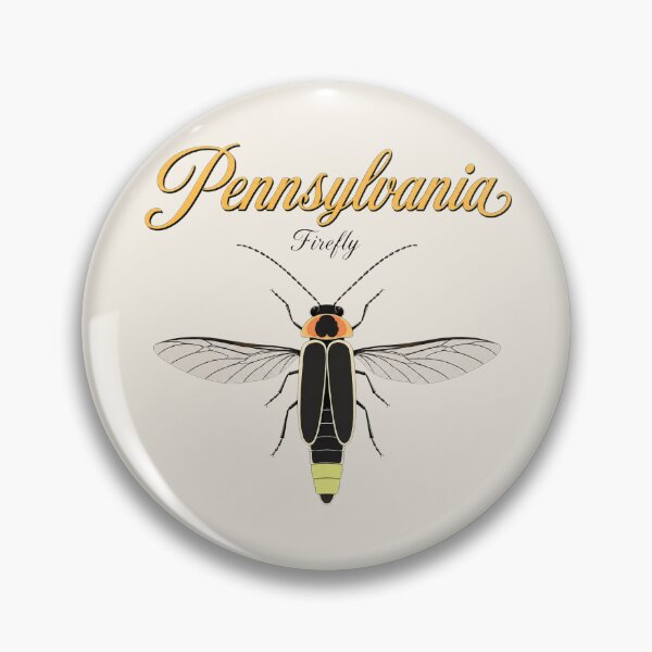 Item preview, Pennsylvania Firefly Retro State Insect Poster designed and sold by The-Drip-Studio.