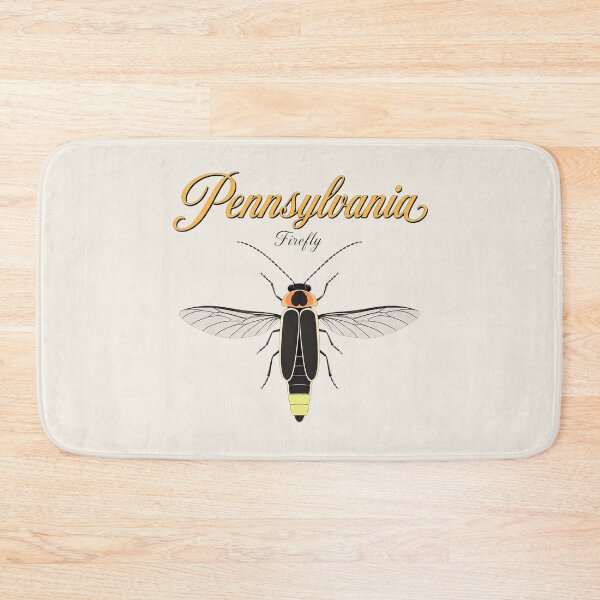 Item preview, Pennsylvania Firefly Retro State Insect Poster designed and sold by The-Drip-Studio.