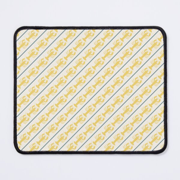 Item preview, Coastal Lobster Stripes Diagonal Pattern with Butter Yellow designed and sold by kierkegaard.