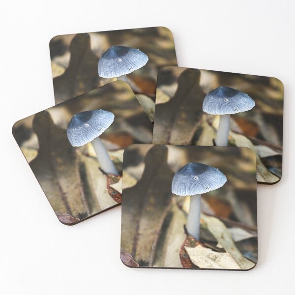 Item preview, Exotic mushroom on dead leaves designed and sold by franck380.