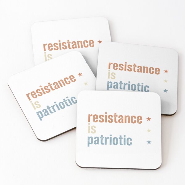 Item preview, Resistance_is_patriotic_typograp…_202606090000 designed and sold by ‘Nothing Scares Me’ Store.