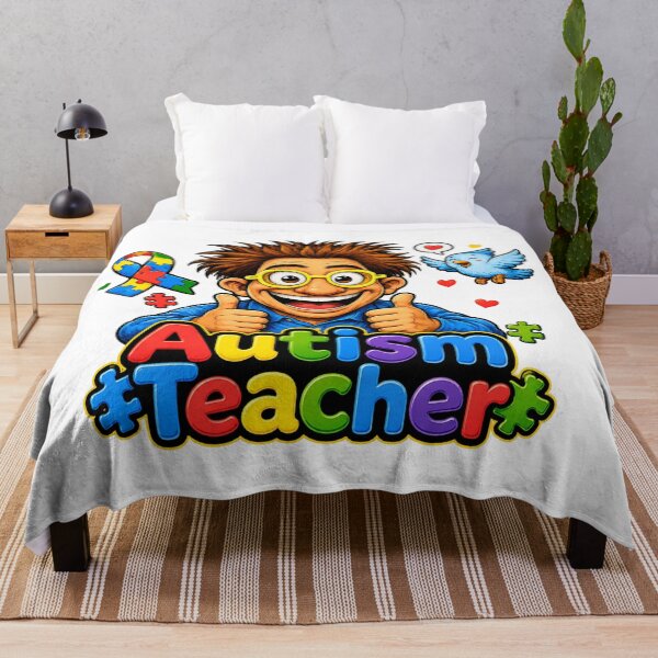 Item preview, Autism Teacher designed and sold by Mother Daughter Drawings .