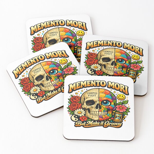 Item preview, Memento Mori Retro Groovy Skull Design designed and sold by Dresut.