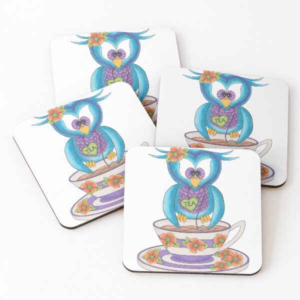 Item preview, Hoot-tea the Tea Owl designed and sold by TammaraW.