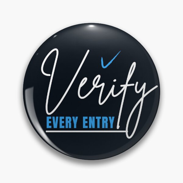 Item preview, Verify Every Entry | CPA Accountant Auditor Typography Design designed and sold by FCA SIR MERCH .