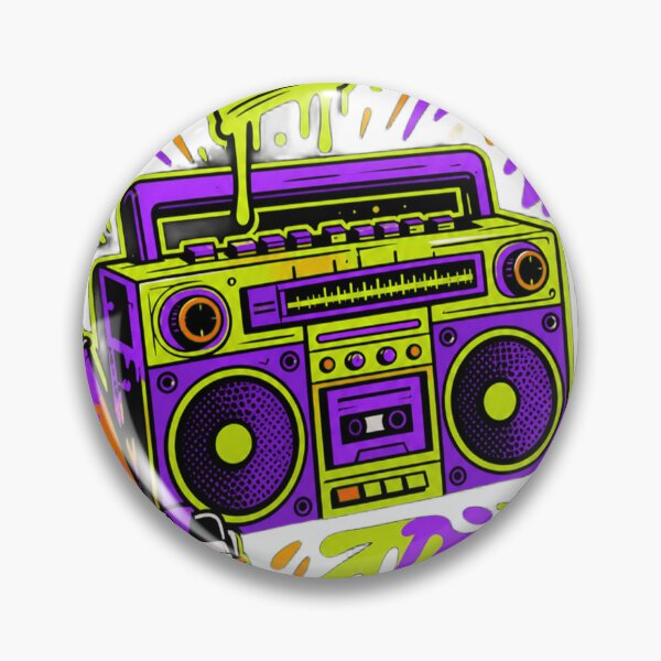 Item preview, Neon Boombox Graffiti Crown Tee designed and sold by PlengPoomofArts.