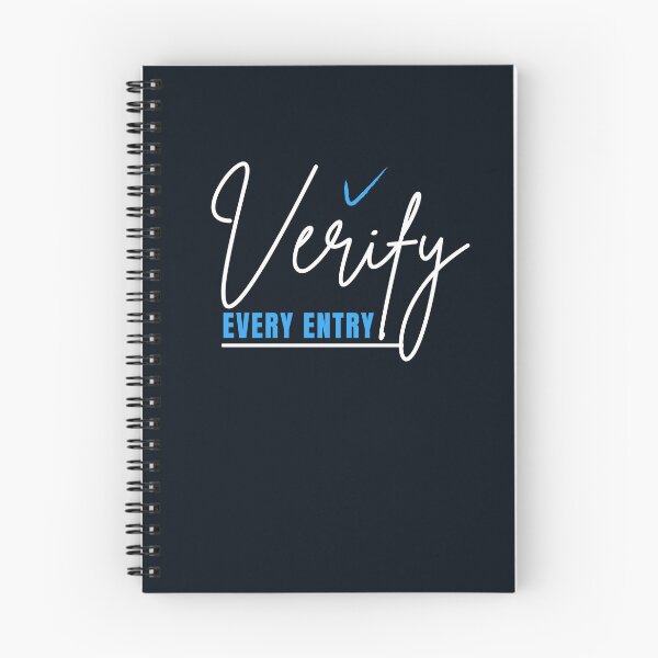 Item preview, Verify Every Entry | CPA Accountant Auditor Typography Design designed and sold by FCA SIR MERCH .