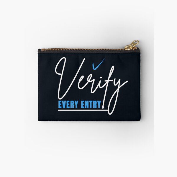 Item preview, Verify Every Entry | CPA Accountant Auditor Typography Design designed and sold by FCA SIR MERCH .