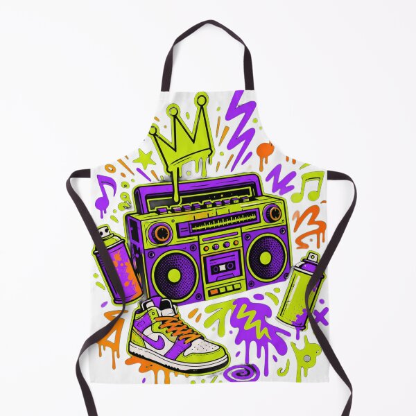 Item preview, Neon Boombox Graffiti Crown Tee designed and sold by PlengPoomofArts.