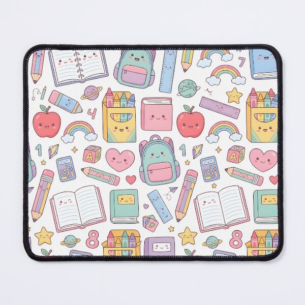 Item preview, Kawaii School Supplies Pattern designed and sold by InkFool.