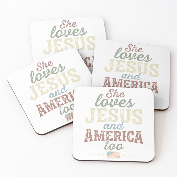 Item preview, She_loves_Jesus_America_too_202606090001 designed and sold by SavsMerch.
