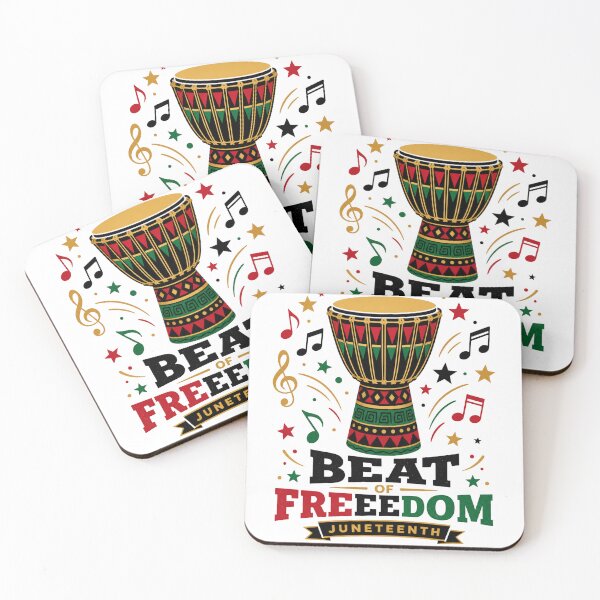 Item preview, Beat of Freedom Juneteenth African Drum Music Art designed and sold by PlushFutura.
