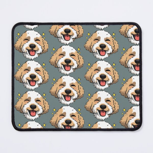 Item preview, Fluffy Goldendoodle Happy designed and sold by fathur-ratchman.