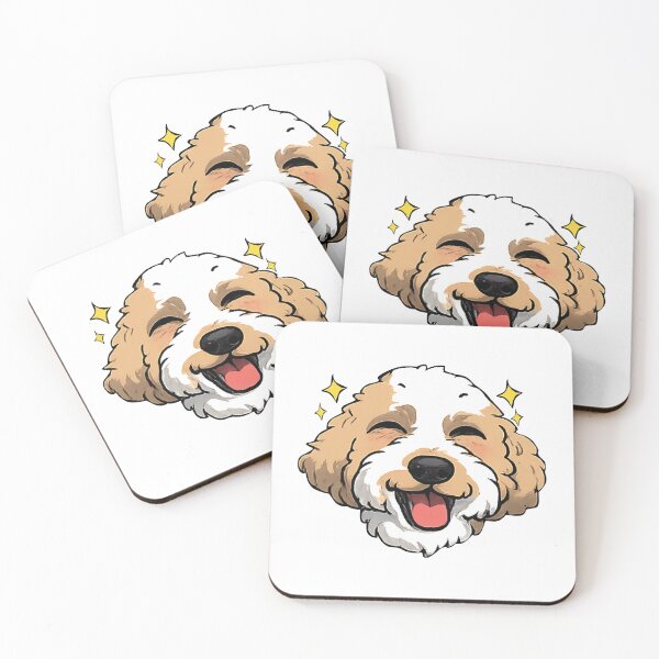 Item preview, Fluffy Goldendoodle Happy designed and sold by fathur-ratchman.